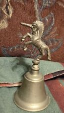Vintage Brass Unicorn Bell 5.25