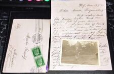 Handwritten 1913 german with photo picture