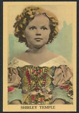 VINTAGE SHIRLEY TEMPLE COLORIZED 2 3/4 x 3 1/2 PHOTO CARD AE - NICE picture