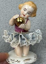 Dresden Art Germany Ballerina With Ball Girl Child Figure Dancer *Read picture
