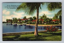 Ft Lauderdale FL-Florida, Henry Island, c1949 Antique Vintage Souvenir Postcard picture
