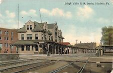 Lehigh Valley RR Railroad Station Depot Hazleton PA Postcard D79 picture