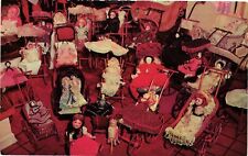 Vintage Postcard- A collection of antique dolls. UnPost 1960s picture