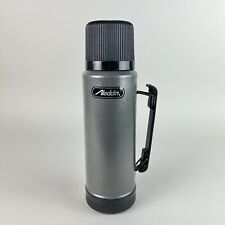 Vintage Aladdin Thermos Rugged American CLEAN, Quart Steel Black Made USA 37210 picture