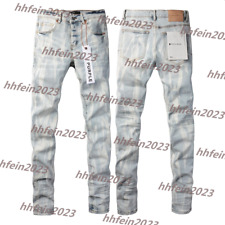 New purple brand men's Spash-INK personality fashion jeans, size//28-40 picture