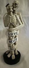 Love Never Dies Skeleton Couple Resin Figurine picture