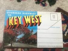POSTCARD FOLDER-OVERSEAS HIGHWAY TO KEY WEST, FLORIDA picture