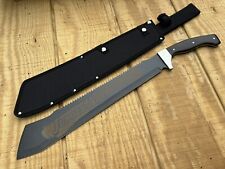 Jungle Machete Heavy Duty Tactical Stealth Black 25” XL 8mm Thick Blade Sharp picture