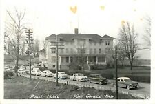 Postcard RPPC Washington Port Gamble Puget Hotel automobiles 23-4664 picture