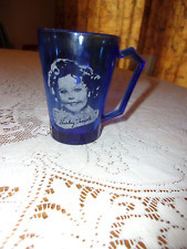 Vintage Shirley Temple Cobalt Blue Mug/Cup c1930's picture