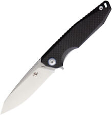 CH Knives Framelock Carbon Fiber/Titanium Folding D2 Steel Pocket Knife  picture