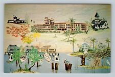 Punta Gorda FL-Florida Shultz-McKee Funeral Home-Toni Romer Mural Old Postcard picture