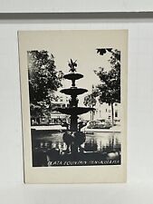 Postcard RPPC Plaza Fountain Pensacola Florida FL A59 picture