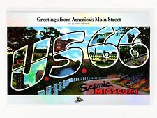 Greetings from America's Main Street HOLOGRAPHIC SILVER Postcard (Retouched) picture