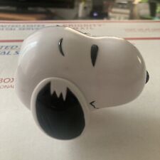 Snoopy From Peanuts Hard Toy With A Scroll In Back Of Head Varies Scenes Rare. B picture