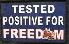 Tested Positive For Freedom 2022 Morale Patch Tactical Military USA Hook Convoy picture