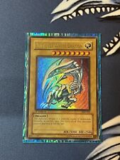 Yu-Gi-Oh Blue-Eyes White Dragon SDK-001 1st Edition 2002 NA Glossy MP-LP picture