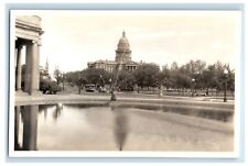 c1930's State Capitol From Civic Center Trolley Denver CO RPPC Photo Postcard picture