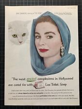 Vintage 1953 Lux Soap Print Ad - Jean Simmons picture