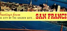 San Francisco, CA. Postcard 1958 Greetings From Birds Eye Golden Gate Bridge picture