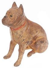 Antique Vintage 1920's No. 826 Hubley Cast Iron Still Bank Boxer Dog Bulldog Old picture