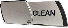 Premium Metal Dishwasher Magnet Clean Dirty Sign | Contemporary Stainless Indica picture