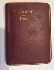 LOT #3: RELIGIOUS NEW TESTAMENT POCKET BIBLE - DATED 1899 114 PGS picture