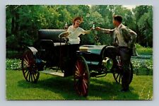 Vintage Restored 1908 Model Kearns Car Florida's Silver Springs Postcard picture