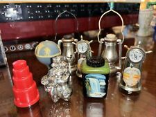 Up To 3” Vintage Plastic, Celluloid, Bakelite Souvenir Salt Pepper Shakers Lot 8 picture