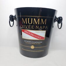 Vintage French MUMM CUVÉE Cuvee NAPA Champagne Wine Ice Bucket Aluminum Black picture