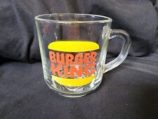 Vintage BURGER KING Luminarc Clear Glass Coffee Mug picture