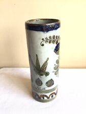 Vintage Ken Edwards Tonala El Palomar Mexican Pottery Hand Painted Bird Vase picture