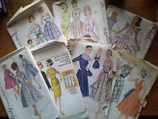 Lot of 7 Vintage 40s 50s 60s Dress Sewing Patterns all pictured & listed picture
