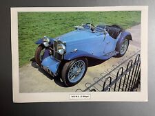 1933 MG J2 Midget Roadster Picture, Poster, Print - RARE Awesome Frameable picture