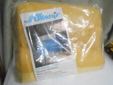 Vintage St Mary's Sun Valley Acrylic Nylon Blanket Twin/Full Gold/Yellow Twin picture