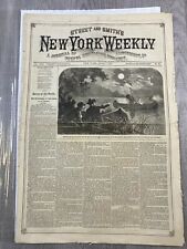 Street and Smith's NEW YORK WEEKLY Vintage Newspaper June 5, 1876 No. 29 Stories picture