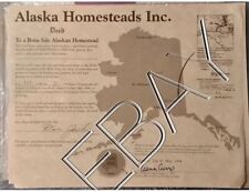 Deed To Alaskan Homestead In McCarthy Alaska —Great Christmas Gift picture