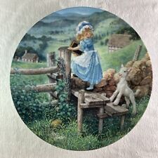MARY HAD A LITTLE LAMB Plate Classic Mother Goose #2 Scott Gustafson Lamb Sure.. picture