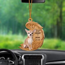 Chihuahua dog Angel Car Ornament, dog memorial Angel Wings Christmas Ornament picture