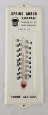 Vintage Metal Advertising Thermometer - Spring Arbor Hardware picture