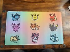 Custom Made Eeveelution Chibi Style Tcg Playmat Pokémon themed Playmat Handmade picture