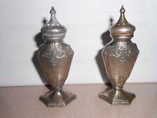Silver salt and pepper shakers W B MFG 1927 picture