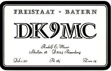 Freistaat Bayern Germany DK9MC QSL Radio Card Postcard picture