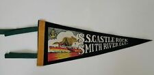 Vintage S.S. Castle Rock Smith River, CA US Navy felt flag pennant picture