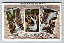 NH-New Hampshire, View In The Flume White  Mts, Vintage c1937 Postcard picture