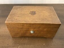 Vintage Swiss THORENS Music Box Plays 2 Tunes Walnut Case Works Hear it Play picture