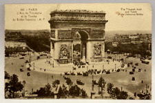 L'Arc de Triomphe, The Triumph Arch, Paris, France, Vintage Postcard picture