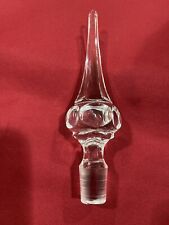 Vintage Crystal Glass 7 inch Bottle STOPPER ONLY  picture