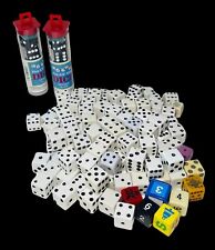 Dice Vintage Lot Of 140 Pieces Casino Board Games Replacement Gaming Collectible picture