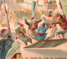 1880s-90s Trébucien French Gourmet Chocolate Turkey Islamic New Year F156 picture
